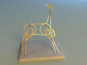 statue of deer 3D Model