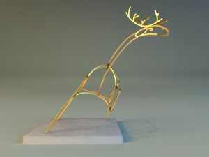 statue of deer 3D Model