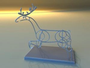 statue of deer 3D Model