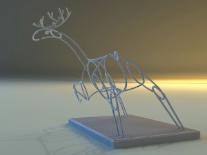 statue of deer 3D Model
