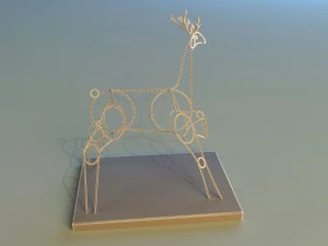statue of deer 3D Model