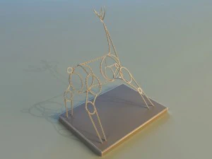 statue of deer 3D Model