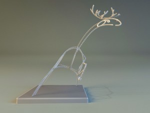 statue of deer 3D Model