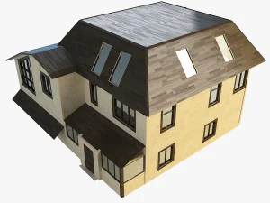 家のローポリ 2 3Dモデル