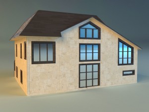 house lowpoly 2 3D Model