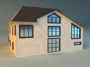 house lowpoly 2 3D Model