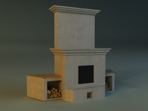 fireplace 1 3D-Modell