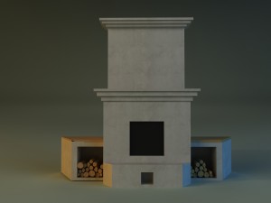 fireplace 1 3D-Modell