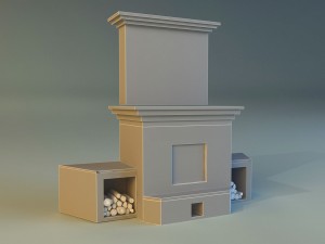fireplace 1 3D-Modell