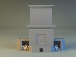 fireplace 1 3D-Modell