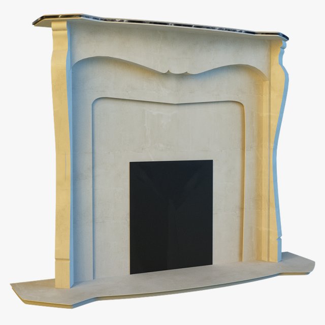 fireplace 2 3D Model .c4d .max .obj .3ds .fbx .stl .blend 