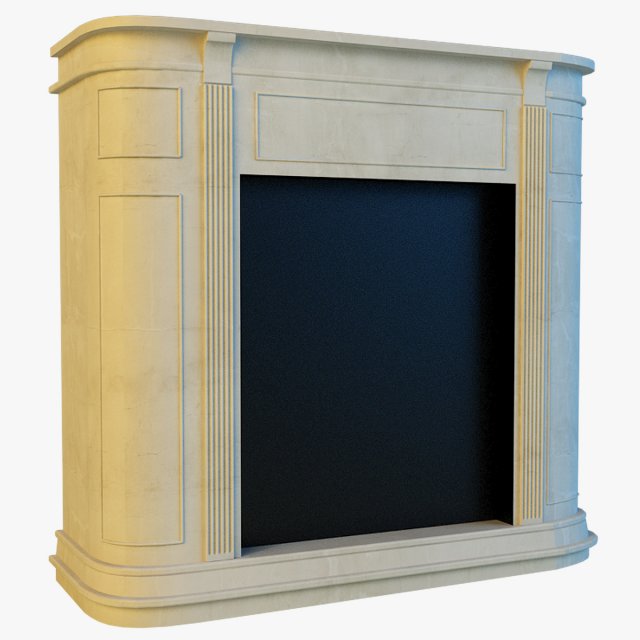 fireplace 4 3D Модель .c4d .max .obj .3ds .fbx .stl .blend