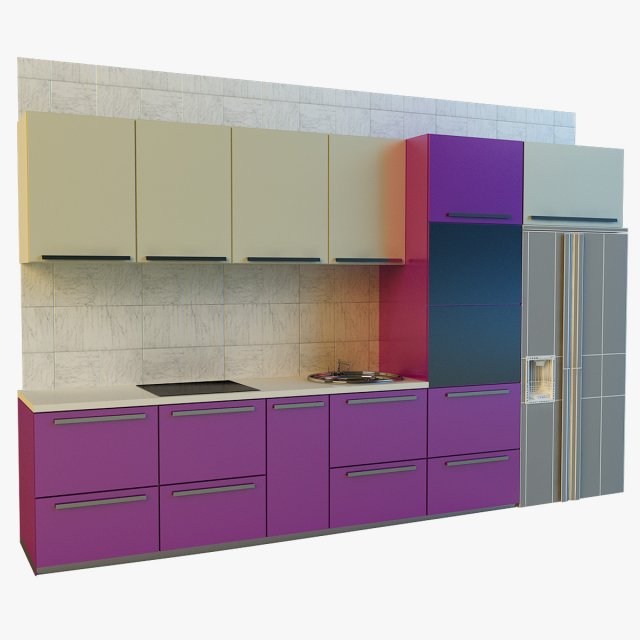 kitchen 2 Modelo 3D .c4d .max .obj .3ds .fbx .stl .blend 