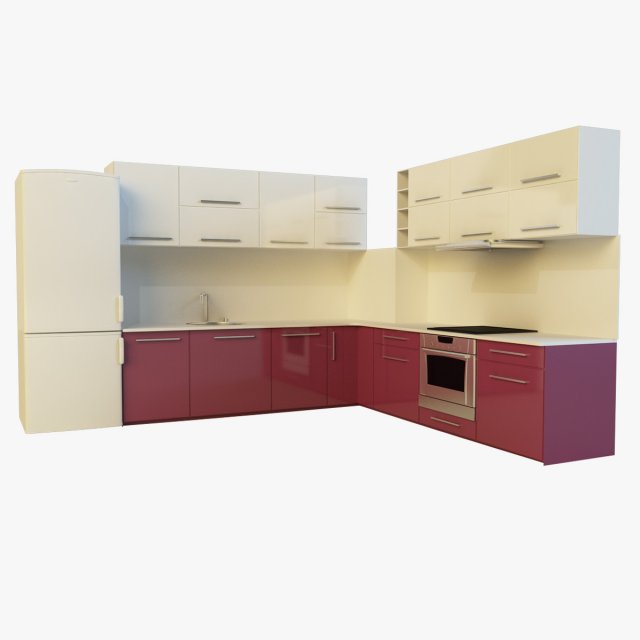 kitchen 6 Modello 3D .c4d .max .obj .3ds .fbx .stl .blend