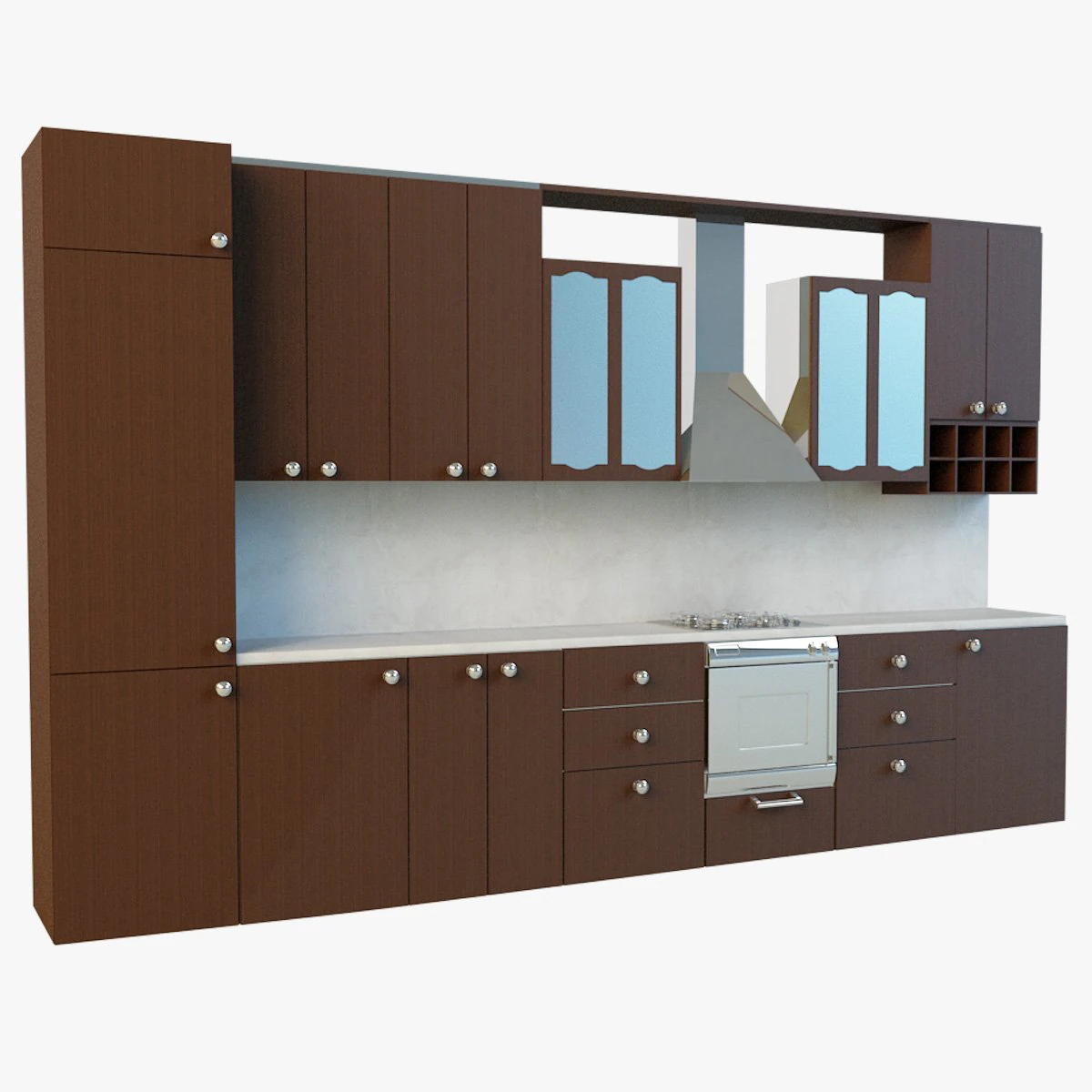 kitchen 7 3D Model .c4d .max .obj .3ds .fbx .stl .blend 