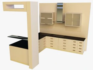 кухня 9 3D Модель