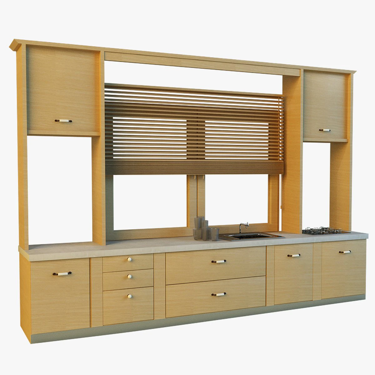 kitchen 11 3D Model .c4d .max .obj .3ds .fbx .stl .blend