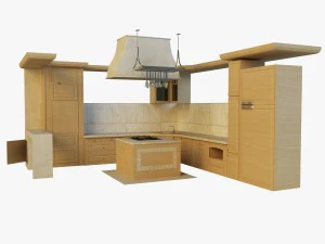 キッチン14 3Dモデル