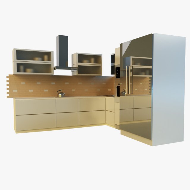 kitchen 15 3D मॉडल .c4d .max .obj .3ds .fbx .stl .blend 