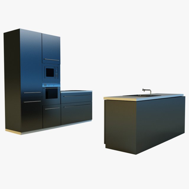 kitchen 16 3D Model .c4d .max .obj .3ds .fbx .stl .blend 