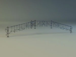 forged railing 3D Model