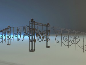 forged railing Modello 3D