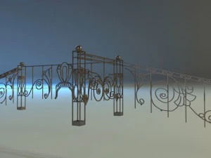 forged railing 3D Model