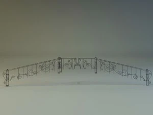 forged railing 3D Model