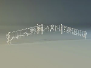 forged railing 3D Model