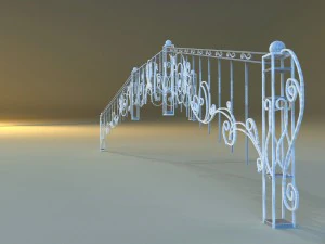 forged railing 3D Model