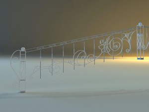 forged railing Modello 3D