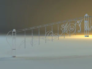 forged railing 3D Model