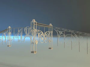 forged railing 3D Model
