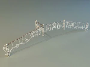forged railing 3D Model