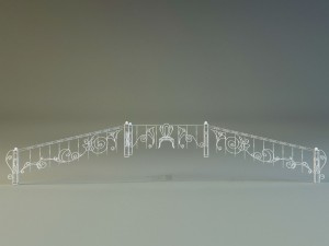 forged railing Modello 3D
