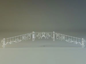 forged railing 3D Model