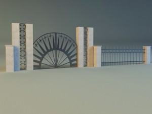 forged railing 2 3D-Modell