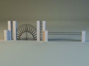 forged railing 2 3D-Modell