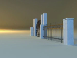 forged railing 2 3D Model