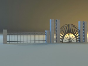 forged railing 2 3D-Modell
