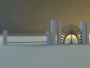 forged railing 2 3D Model