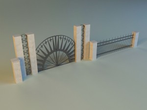 forged railing 2 3D-Modell