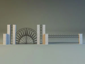 forged railing 2 3D Model