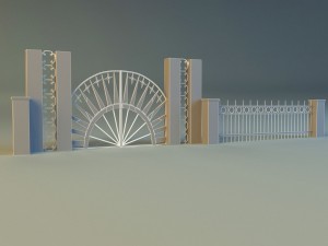 forged railing 2 3D-Modell