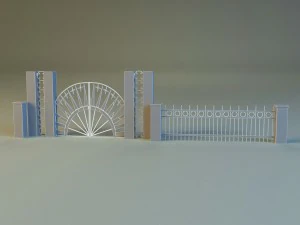 forged railing 2 3D Model