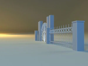 forged railing 2 3D Model