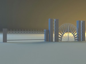 forged railing 2 3D-Modell