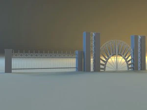 forged railing 2 3D Model