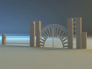 forged railing 2 3D Model