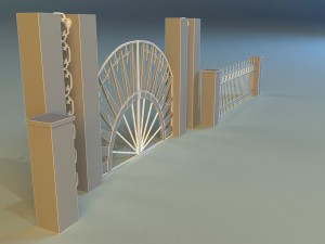 forged railing 2 3D-Modell